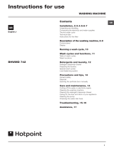 Hotpoint BHWMD 742 (UK) User guide