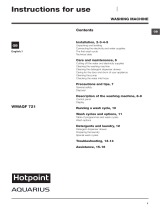 Hotpoint WMAQF 721 Owner's manual
