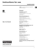 Hotpoint WDL 754P UK User guide