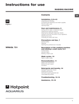 Hotpoint WMAQL 721 Owner's manual