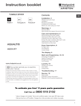 Hotpoint AQUALTIS AQC9 2F7 Owner's manual