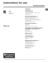 Hotpoint EFML 923 EU.C Owner's manual