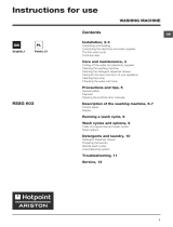 Hotpoint RSSG 603 B EU User guide