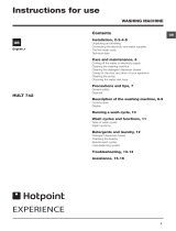 Hotpoint HULT 742 User manual