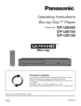 Panasonic DPUB154EG Operating instructions