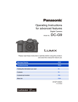 Panasonic DCG9EF Operating instructions