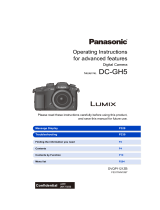 Panasonic DC-GH5KBODY User manual