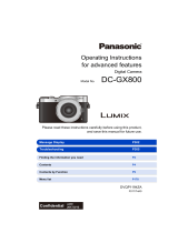 Panasonic DC-GX800 Operating instructions