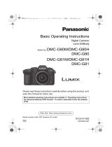 Panasonic DMC-G81 Lumix Owner's manual
