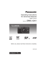 Panasonic DMCGX1EB User manual