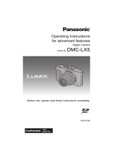 Panasonic DMCLX5EB Operating instructions