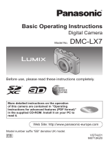 Panasonic DMCLX7EB Operating instructions