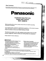 Panasonic nv dc 1000 Owner's manual