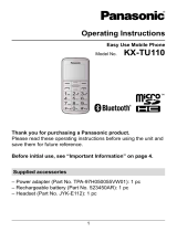 Panasonic KXTU110EXB Operating instructions