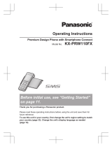 Panasonic KXPRW110FX Operating instructions