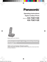 Panasonic KXTGE112E Operating instructions