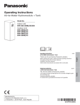 Panasonic WHADC0309J3E5AN Operating instructions