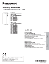 Panasonic WHUQ12HE8 Operating instructions