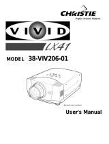 Christie Digital Systems Projector 38-VIV206-01 User manual