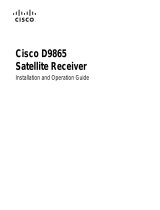 Cisco Systems Satellite TV System 4028650000000 User manual