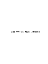 Cisco Systems Router 1600 User manual