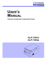 Citizen Label Maker CLP-7202e User manual