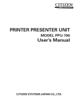 Citizen PPU-700 User manual