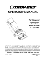 Troy-Bilt Vacuum Cleaner 24A-060F063 User manual