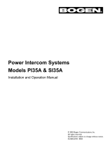 Bogen Intercom System PI35A User manual