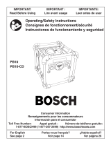 Bosch Appliances PB10-CD User manual