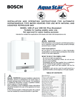 Bosch Water Heater 125B NG User manual