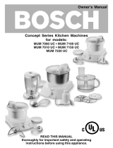 Bosch Appliances Food Processor MUM 7000 UC User manual