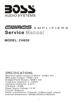 Boss Audio Systems Car Amplifier CH650 User manual