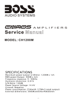 Boss Audio Systems CH1200M User manual
