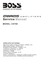 Boss Audio Systems CH700 User manual