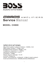 Boss Audio Systems CHAOS CH800 User manual