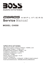 Boss Audio Systems CHAOS CH550 User manual