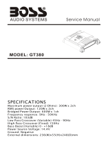 Boss Audio Systems Riot GT1080 User manual