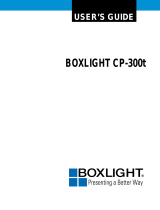 BOXLIGHT Projector CP-300T User manual