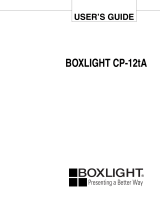 BOXLIGHT Projector CP-12tA User manual
