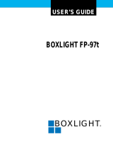 BOXLIGHT Projector FP-97t User manual
