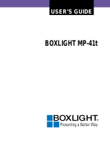 BOXLIGHT MP-41t User manual