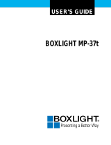 BOXLIGHT Boxlight MP-37t User manual