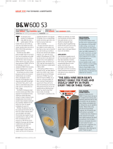 Bowers & Wilkins Portable Speaker B&W 600 S3 User manual