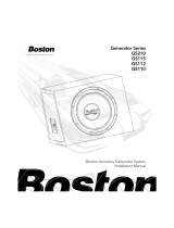 Boston Acoustics GS210 User manual