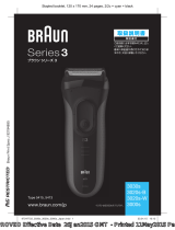 Braun Electric Shaver 3000s User manual