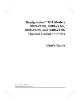 Brady Bradyprinter THT 360X-PLUS User manual