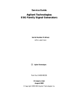 Agilent Technologies E4400-90335 User manual