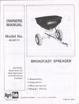 Agri-Fab Spreader 45-02111 User manual