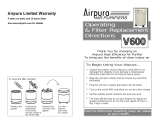 Airpura Industries Air Cleaner V600 User manual